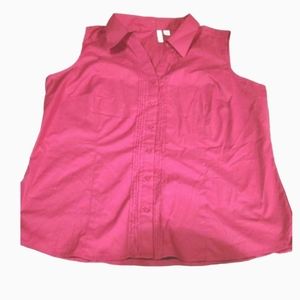 Tagged st johns bay berry colored sleeveless blouse New xl
